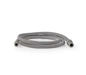 Wąż spustowy Nedis szary / 8 mm / 10 mm / 1,50 m / Zastosowanie: suszarka kondensacyjna / guma / plastik 