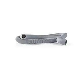 Wąż spustowy Nedis szary / 22 mm / 19 mm / 0,5 bara / 60 °C / 2,50 m / Zastosowanie: zmywarka i pralka 