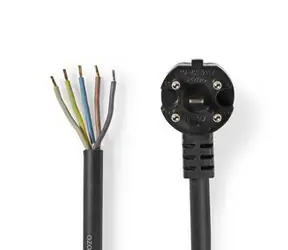 Kabel zasilający do piekarnika Nedis czarny/Perilex/otwarty/1,50 m 