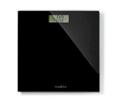 Waga łazienkowa Nedis Czarna / Cyfrowa / Szkło hartowane / Nośność: 150 kg