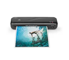 Laminator Nedis czarny / Gorący / A4 / 230 mm/min / Automatyczne wyłączanie / Zasilany sieciowo 