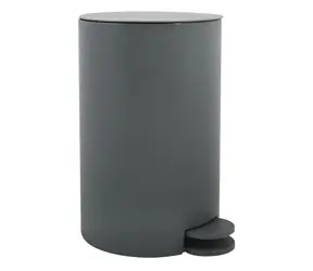 Kosz na śmieci MSV OSAKI pedałowy 3 L matowy szary / plastik 