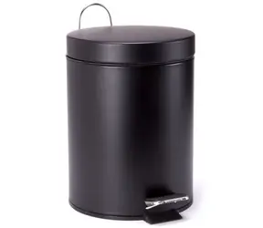 Kosz na śmieci MSV UNIS pedałowy 3 L czarny / stalowy