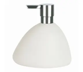 Dozownik do mydła Spirella ETNA biały / ceramiczny / 400 ml