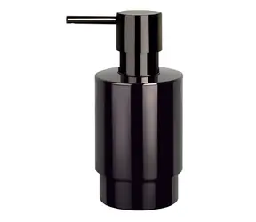 Dozownik do mydła Spirella NYO czarny / stalowy / 200 ml