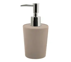 Dozownik do mydła Spirella TAKEO szaro-brązowy / włókna bambusowe / 400 ml