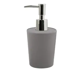 Dozownik do mydła Spirella TAKEO szary / włókna bambusowe / 400 ml