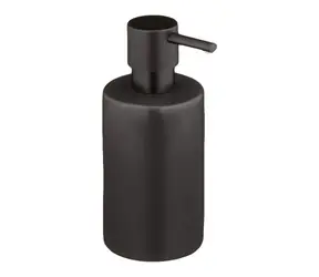 Dozownik do mydła Spirella TUBE-Matt matowy czarny / ceramiczny / 300 ml