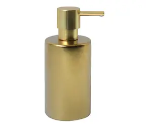 Dozownik do mydła Spirella TUBE-Matt matowy złoty / ceramiczny / 300 ml