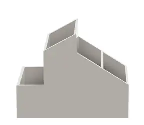 Organizer na kosmetyki Spirella SKYLINE szary / plastikowy