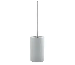 Szczotka toaletowa Spirella TUBE-Matt z matowym szarym/ceramicznym pojemnikiem