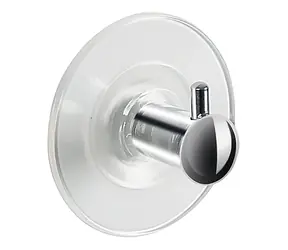 Hak Spirella MOLLY z przyssawką przezroczysty / PVC / stal nierdzewna / 60 mm / wyprzedaż