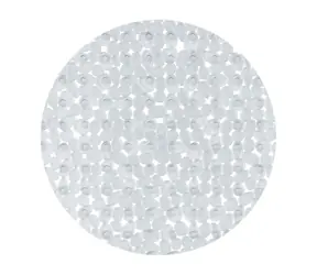 Spirella RIVERSTONE okrągła antypoślizgowa mata prysznicowa transparentna / PVC / 57 cm