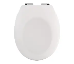 Deska sedesowa Spirella NEELA matowa biała / duroplast Thermodur / zawiasy chromowane