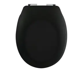 Deska sedesowa Spirella NEELA matowa czarna / wolnoopadająca / duroplast