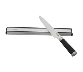 Stojak na noże Lamart Magnetic 36,5 cm srebrny