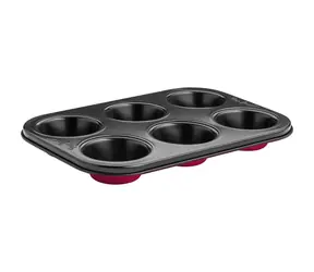 Forma do muffinek Lamart Base / 26,5 x 18 cm / stal