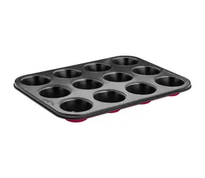 Forma do muffinek Lamart Base / 35,5 x 26,5 cm / stal