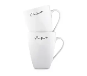 Zestaw kubków Lamart Dine 2 szt. 350 ml biały / porcelanowy