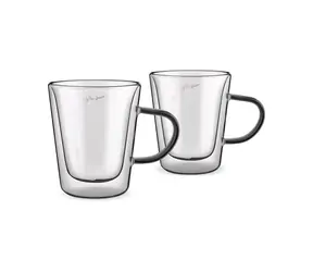 Lamart Vaso Zestaw 2 szklanek do herbaty 300ml czarny / szkło
