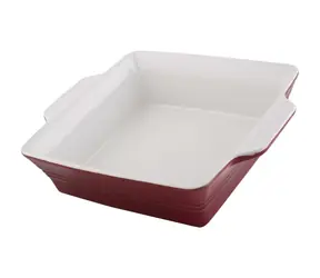 Forma do pieczenia Lamart Casa Square 2,6 l czerwona / ceramiczna