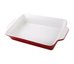 Lamart Casa Prostokątna forma do pieczenia 2,5l czerwona / ceramiczna