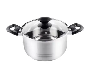 Naczynie żaroodporne Lamart Leger z pokrywką 3,5 l, srebrne / 20 x 11,5 cm / stal nierdzewna