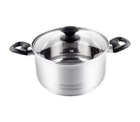 Naczynie żaroodporne Lamart Leger z pokrywką 4,6 l, srebrne / 22 x 12,5 cm / stal nierdzewna