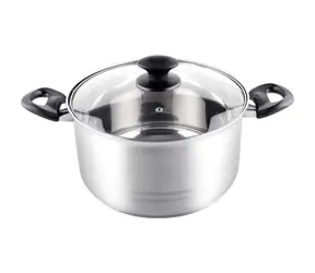 Naczynie żaroodporne Lamart Leger z pokrywką 5,8 l, srebrne / 24 x 13,5 cm / stal nierdzewna