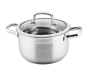 Garnek Lamart Prestige z pokrywką 4,6 l srebrny / 22 x 12,5 cm / stal nierdzewna