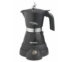 Rozpakowany - Ariete 1358 Moka Aroma czarny / czajnik elektryczny / 400 W / 2 | 4 filiżanki / bez opakowania