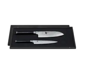KAI Shun Classic DMS-230 zestaw 2 noży / uniwersalny 15 cm i Santoku 18 cm