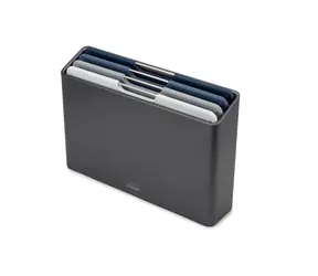 Joseph joseph Folio Regular czarny / zestaw 4 desek do krojenia z etui / 20 x 30 cm / plastik