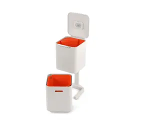 Joseph joseph Totem Compact 40L biały / 2x 20 L kosz na śmieci / Filtr zapachów