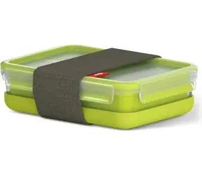 TEFAL Master Seal TO GO K3100212 zielony / Prostokątny pojemnik na żywność / 1,2 l / plastik / bez BPA 