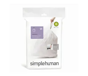 Worki na śmieci Simplehuman 30 L typ G / chowane / opakowanie 20 szt