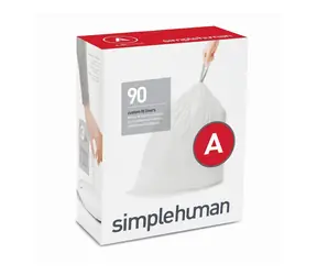 Worki na śmieci Simplehuman 4,5 l typ A / zwijane / 3 x 30 szt. (90 worków)