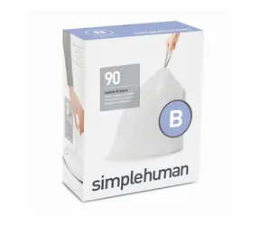 Worki na śmieci Simplehuman 6 L typ B / zwijane / 3 x 30 szt. (90 worków)