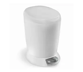 Kosz na śmieci Simplehuman z pedałem - 6 l / biały plastik