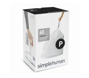 Worki na śmieci Simplehuman 50-60 l typ P zwijane / 3 x 20 szt. (60 worków)
