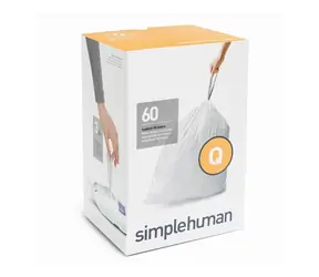Worki na śmieci Simplehuman 50-65 L typ Q zwijane/ 3 x 20 szt. (60 worków)