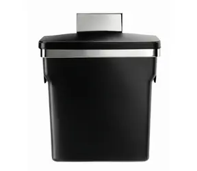 Simplehuman Kosz na śmieci do zabudowy - 10 l / stal chromowana / wiadro z tworzywa sztucznego