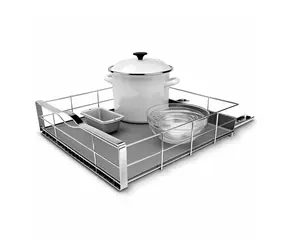 Simplehuman Wysuwany organizer do szafek z solidną ramą ze stali nierdzewnej / szerokość 50/2 cm