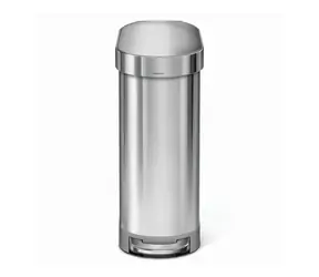 Simplehuman Wąski kosz na śmieci z pedałem Slim - 45 l / stal nierdzewna szczotkowana / FPP