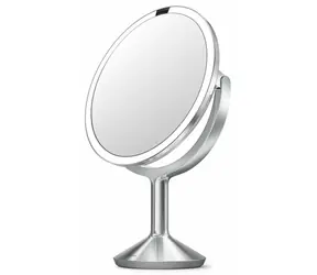 Simplehuman lustro kosmetyczne czujnik TRIO MAX / oświetlenie DUAL LED / 1x/5x/10 / sieć