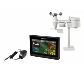 Bresser Comfort Weather Center 5 w 1 - wszechstronna bezprzewodowa stacja pogodowa / kolorowy wyświetlacz / zasięg 30 m / 868 MHz