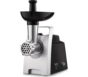 TEFAL NE108831 / maszynka do mięsa / 1400 W / 1,7kg na min / 3 ruszty / 3 cylindry / czarna