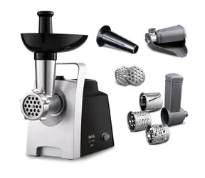 TEFAL NE109838 / Maszynka do mielenia mięsa / 1400 W / 1,7kg na min / 3 tarcze / 2 ruszty