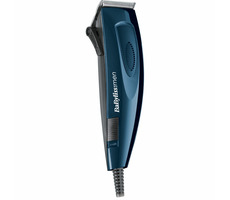 Babyliss E695E / Maszynka do strzyżenia / 8 nasadek / etui ochronne / szczotka / grzebień / olejek / niebieski