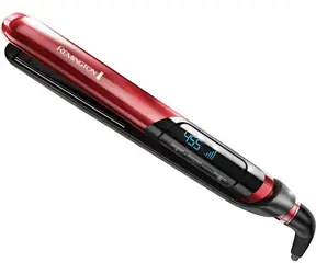 Remington S9600 Jedwab / prostownica do włosów / wyświetlacz LCD / 150-240°C / czerwony